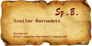 Szeiler Bernadett névjegykártya